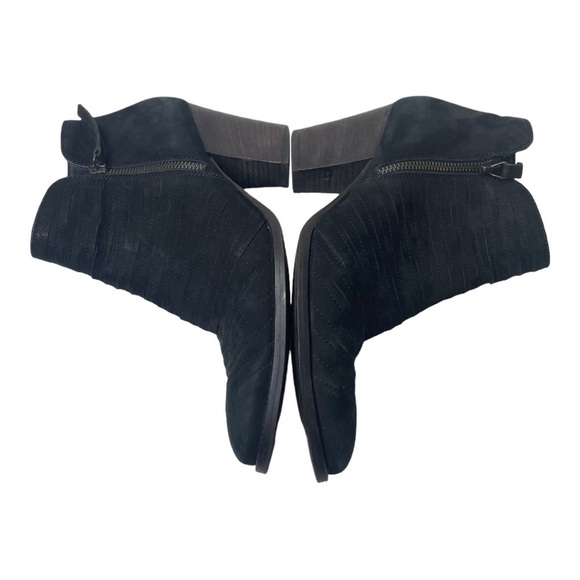 Paul Green Women’s Malibu Sliced Zip Black Leather Ankle Boots - Picture 5 of 11